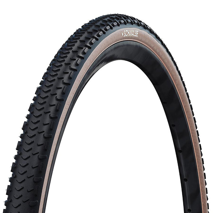 Schwalbe, G-One RX Pro, Gravel Tire, 28x1.50, Folding, Tubeless Ready, Addix Race, V-Guard, Transparent Skinwall