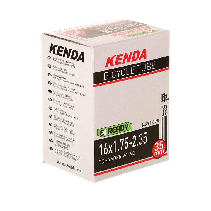 Kenda, Schrader, Tube, Schrader, Length: 35mm, 12'', 1-1/2 x 2-1/4