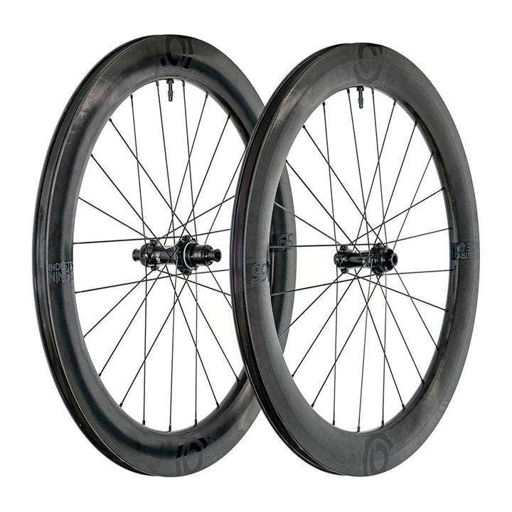 Industry Nine, Solix SL i9 65, Wheel, Front and Rear, 700C / 622, Holes: F: 24, R: 24, F: 12mm, R: 12mm, F: 100, R: 142, Disc Center Lock, Shimano Road 11, Set