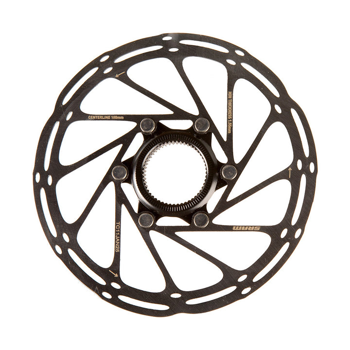 SRAM, Centerline CenterLock Black, 160mm, Center Lock