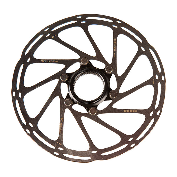 SRAM, Centerline CenterLock Black, 160mm, Center Lock