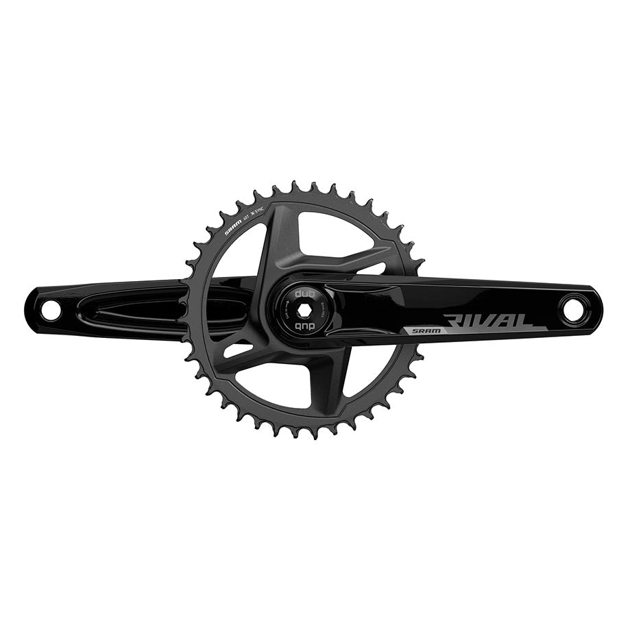 SRAM, Rival D1 Wide 1x, Crankset, Speed: 12, Spindle: 28.99mm, 40, DUB, 165mm, Black, Road Disc