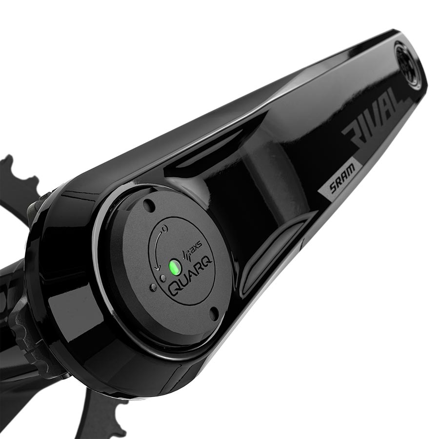 SRAM, Rival D1 Quarq Wide 1x, Power Meter Crankset, Speed: 12, Spindle: 28.99mm, 40, DUB, 160mm, Black, Road Disc