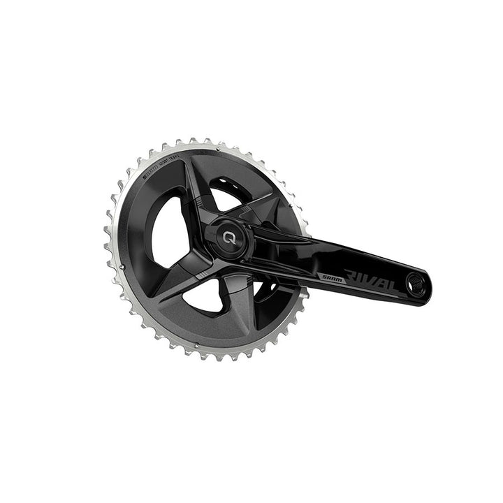 SRAM, Rival D1 Quarq Wide 2x, Power Meter Crankset, Speed: 12, Spindle: 28.99mm, BCD: 94mm, 43/30, DUB, 160mm, Black, Road Disc