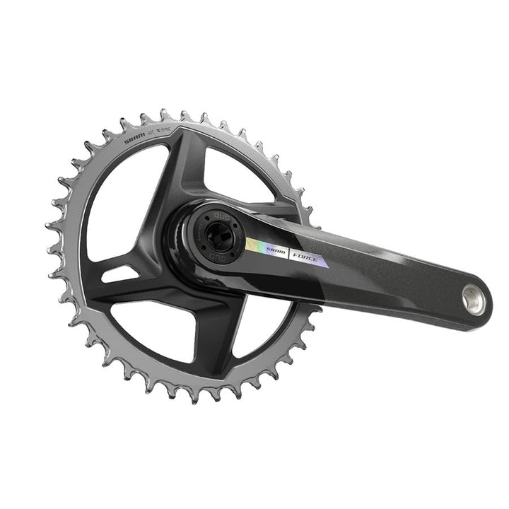 SRAM, Force D2 1x, Crankset, Speed: 12, Spindle: 28.99mm, BCD: Direct Mount, 40, DUB, 170mm, Black, Road Disc