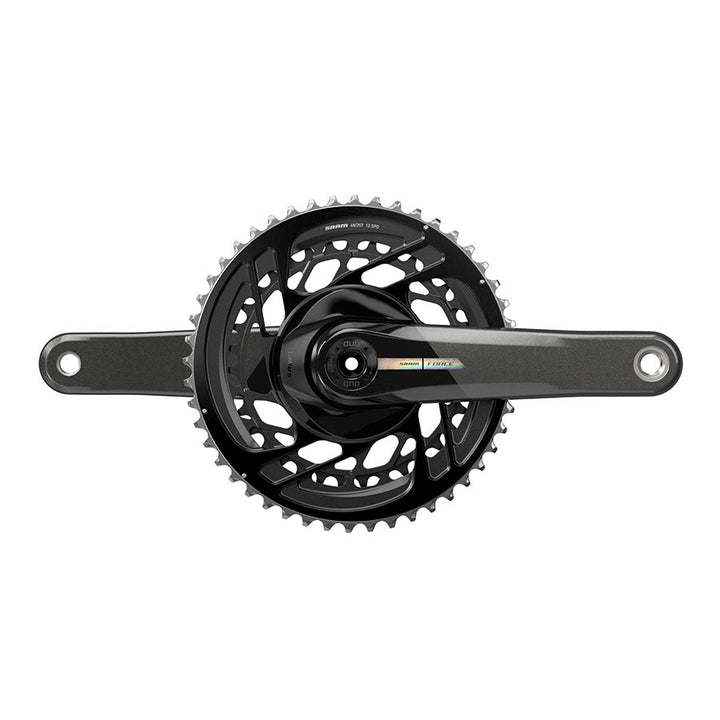 SRAM, Force D2 2x, Crankset, Speed: 12, Spindle: 28.99mm, BCD: Direct Mount, 48/35, DUB, 165mm, Black, Road Disc