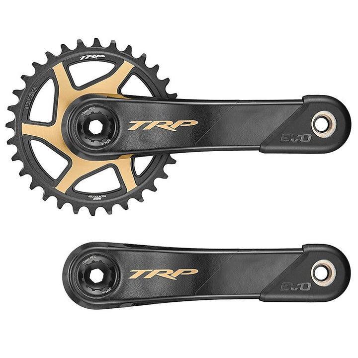 TRP, EVO 12 Carbon, Crankset, Speed: 12, Spindle: 30mm, BCD: Direct Mount, 30mm, 165mm, Black, MTB/Boost