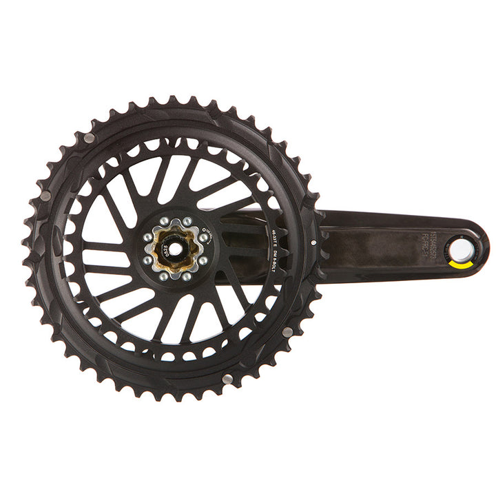 SRAM, Force 2x E1, Crankset, Speed: 12, Spindle: 28.99mm, BCD: Direct Mount SRAM 8 Bolt, 50/37, DUB, 160mm, Black, Road
