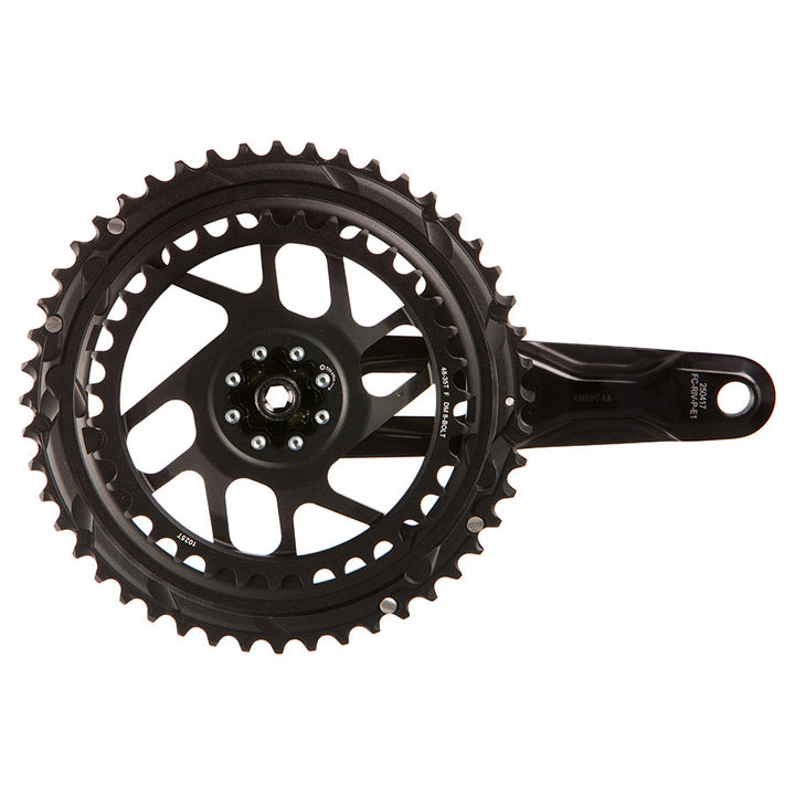 SRAM, Rival 2x Powermeter E1, Power Meter Crankset, Speed: 12, Spindle: 28.99mm, BCD: Direct Mount SRAM 8 Bolt, 48/35, DUB, 160mm, Black, Road