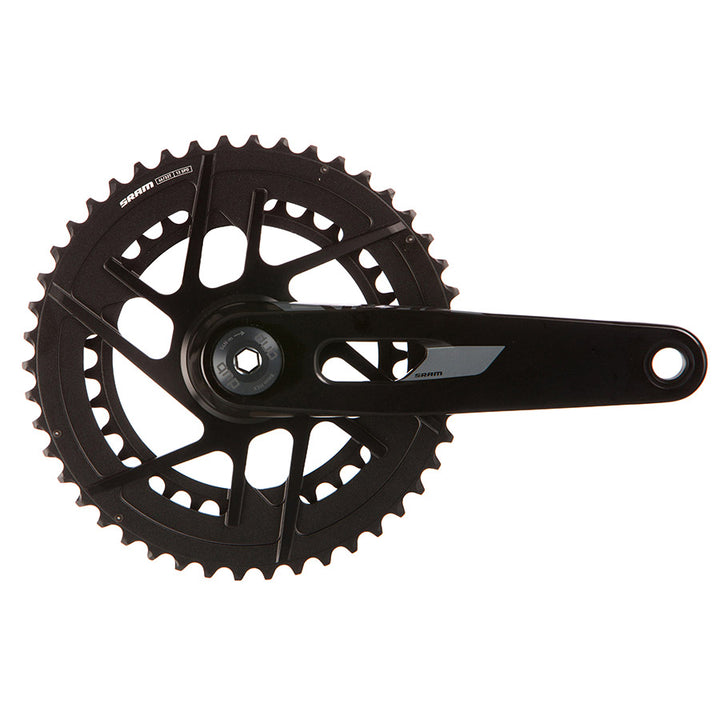 SRAM, Rival 2x Powermeter E1, Power Meter Crankset, Speed: 12, Spindle: 28.99mm, BCD: Direct Mount SRAM 8 Bolt, 48/35, DUB, 160mm, Black, Road