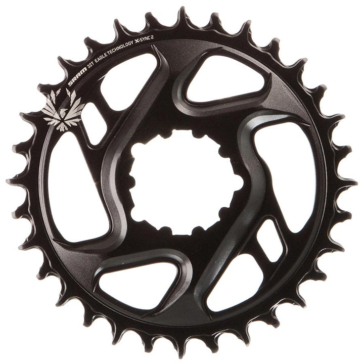 SRAM, 12SP X-Sync 2, 30T Chainring, 12sp, BCD: Direct Mount, 6mm offset, Aluminum, Black
