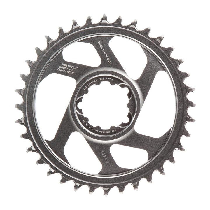 SRAM, X-SYNC 2 X01 Eagle Polar Grey, Chainring, Teeth: 30, Speed: 12, BCD: Direct Mount, Single, Alloy, Offset 6mm, Grey