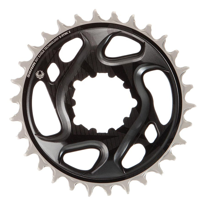 SRAM, GX Eagle C1, Chainring, Teeth: 30, Speed: 11/12, BCD: Direct Mount, Aluminum, Grey, 11.6218.046.000, -4mm
