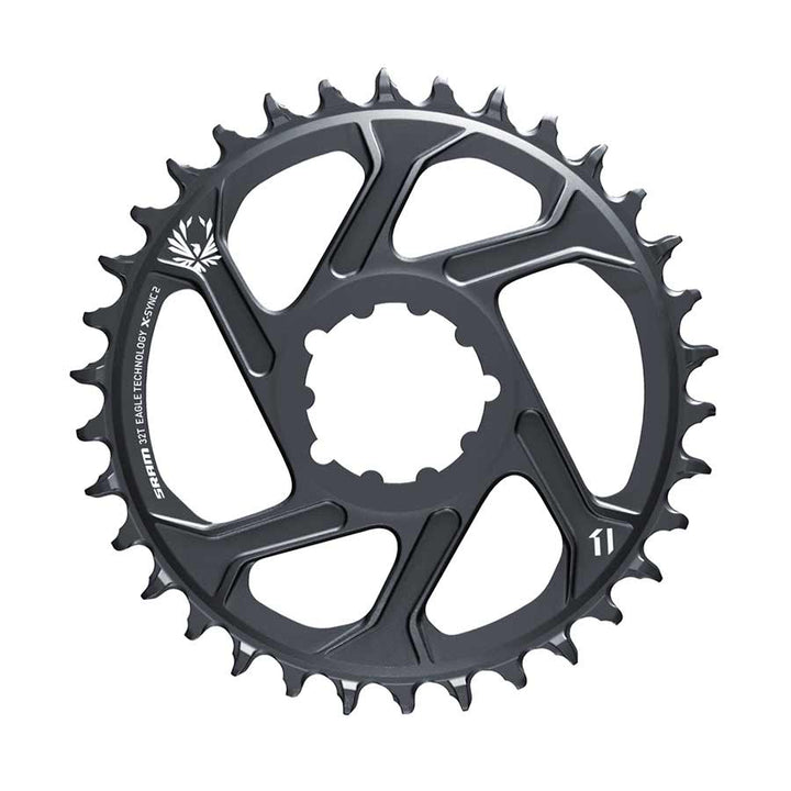 SRAM, GX Eagle C1, Chainring, Teeth: 30, Speed: 11/12, BCD: Direct Mount, Aluminum, Grey, 11.6218.046.000, -4mm