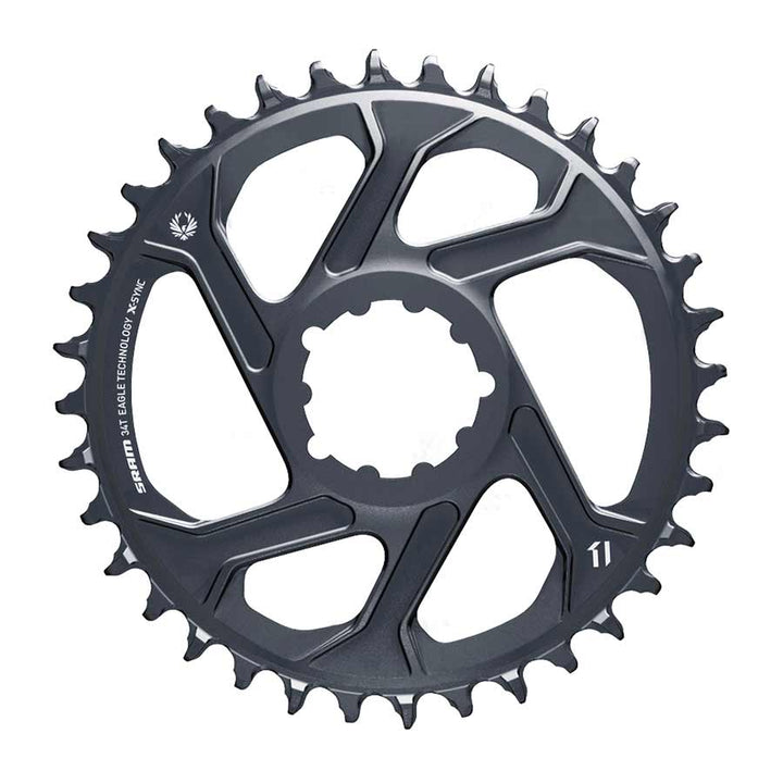SRAM, GX Eagle C1, Chainring, Teeth: 30, Speed: 11/12, BCD: Direct Mount, Aluminum, Grey, 11.6218.046.000, -4mm