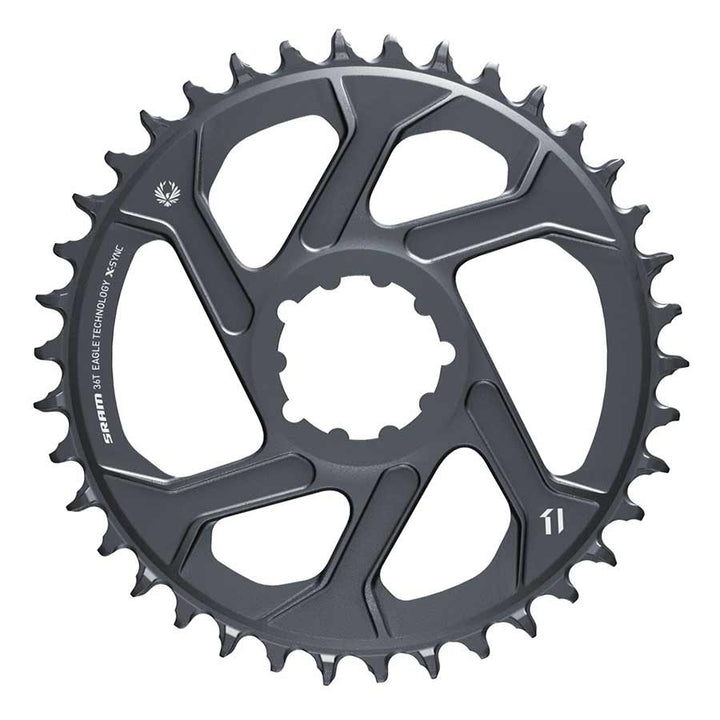 SRAM, Eagle, Chainring, Teeth: 30, Speed: 11/12, BCD: Direct Mount, Aluminum, Grey, -4mm
