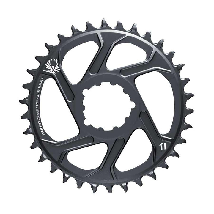 SRAM, Eagle, Chainring, Teeth: 30, Speed: 11/12, BCD: Direct Mount, Aluminum, Grey, -4mm