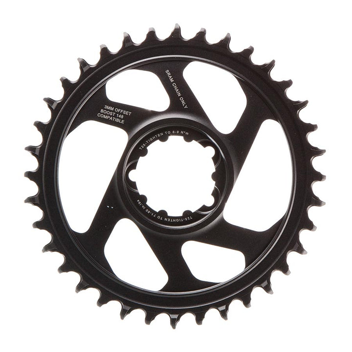 SRAM, Eagle, Chainring, Teeth: 30, Speed: 11/12, BCD: Direct Mount, Aluminum, Grey, -4mm