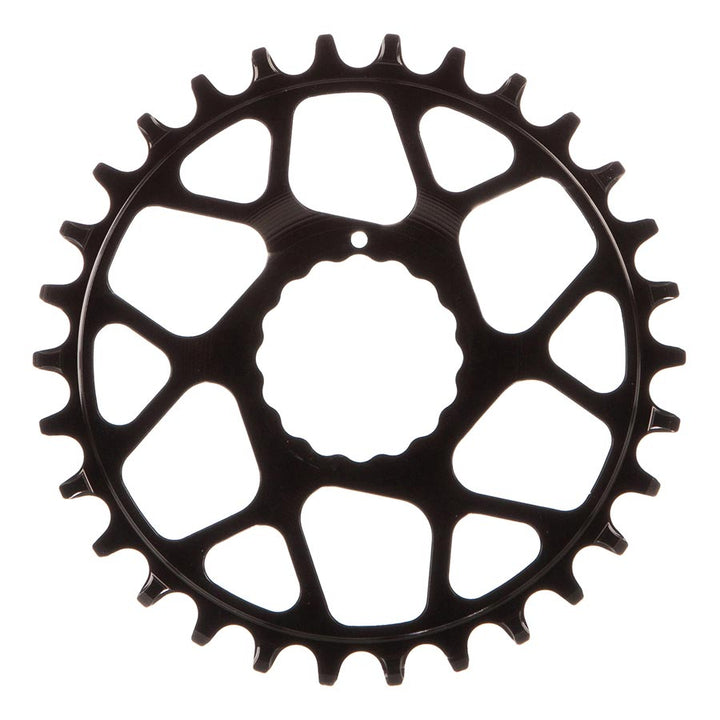 Works Components, RF Cinch, Chainring, Teeth: 30, Speed: 11/12, BCD: Direct Mount Cinch, Front, 7075-T6 Aluminum, Black