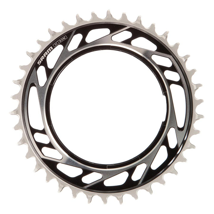SRAM, Road Thread Mount E1, Chainring, Teeth: 46, Speed: 12/13, BCD: Thread Mount, Aluminum