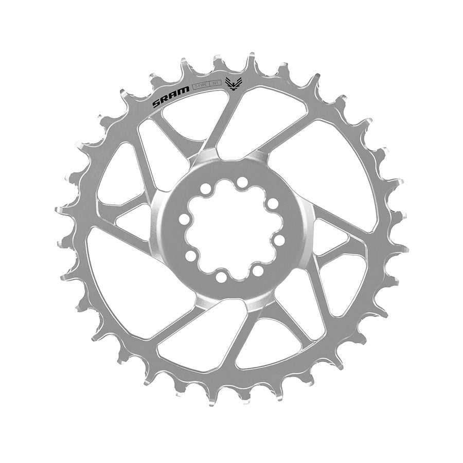 SRAM, Eagle 90 8 Bolt, Chainring, Teeth: 30, Speed: 12, BCD: Direct Mount, Bolts: 8, Steel, Silver
