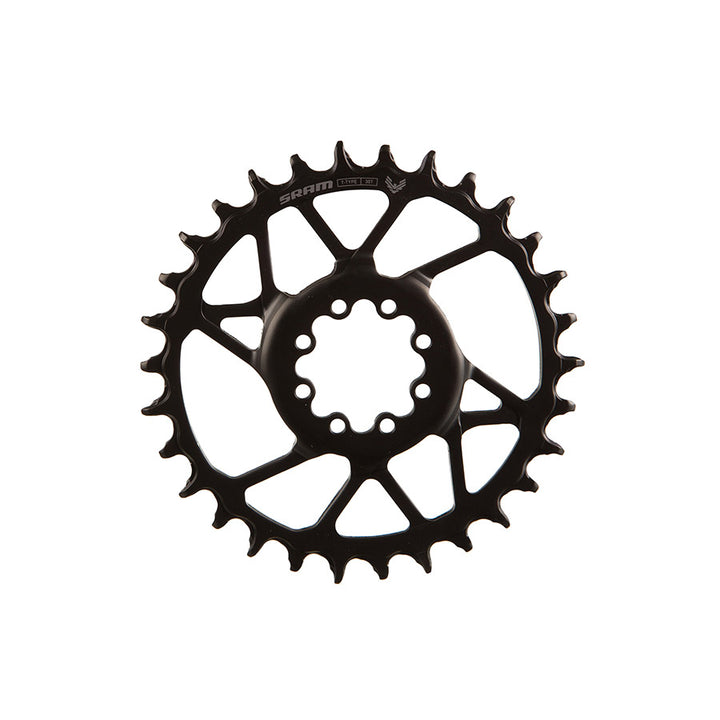 SRAM, S1000 Steel 8 Bolt, Chainring, Teeth: 30, Speed: 12, BCD: Direct Mount, Bolts: 8, Steel, Black
