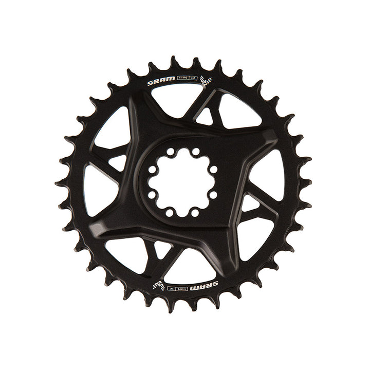 SRAM, S1000 Aluminum 8 Bolt, Chainring, Teeth: 30, Speed: 12, BCD: Direct Mount, Bolts: 8, Aluminum, Black