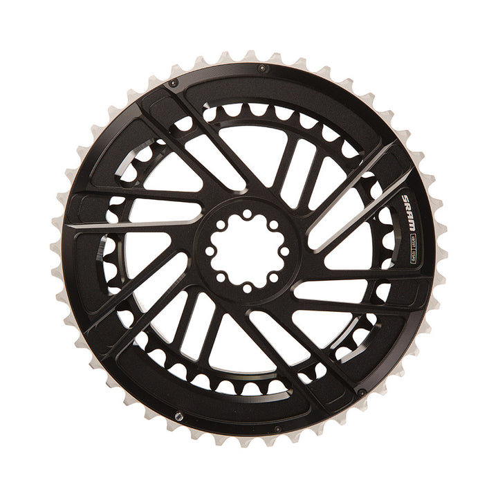 SRAM, Force E1 2x Direct Mount, Chainring, Teeth: 46/33, Speed: 12, BCD: Direct Mount SRAM 8 Bolt, Black