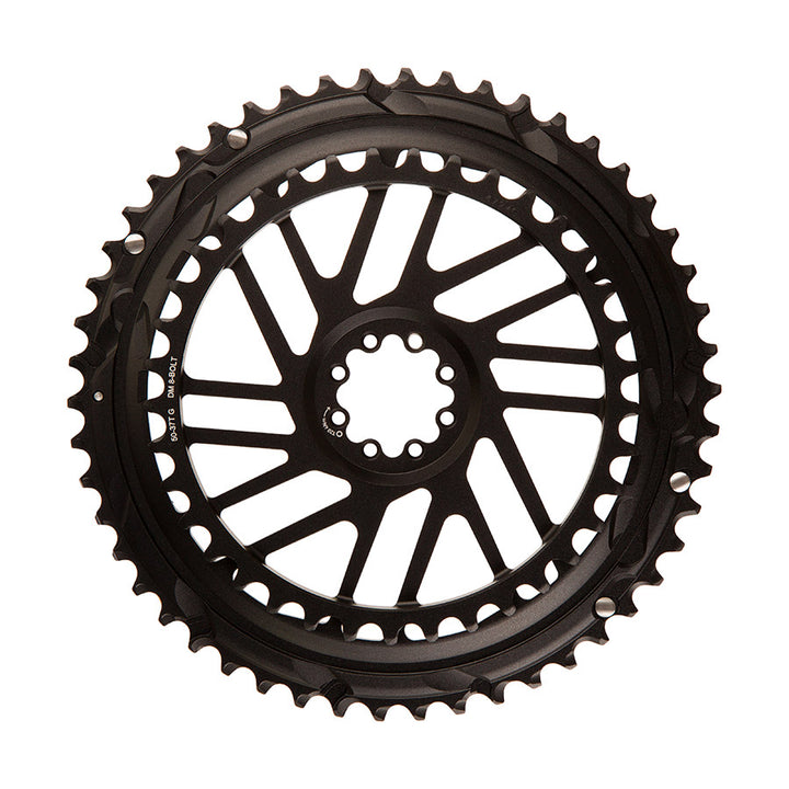 SRAM, Force E1 2x Direct Mount, Chainring, Teeth: 46/33, Speed: 12, BCD: Direct Mount SRAM 8 Bolt, Black