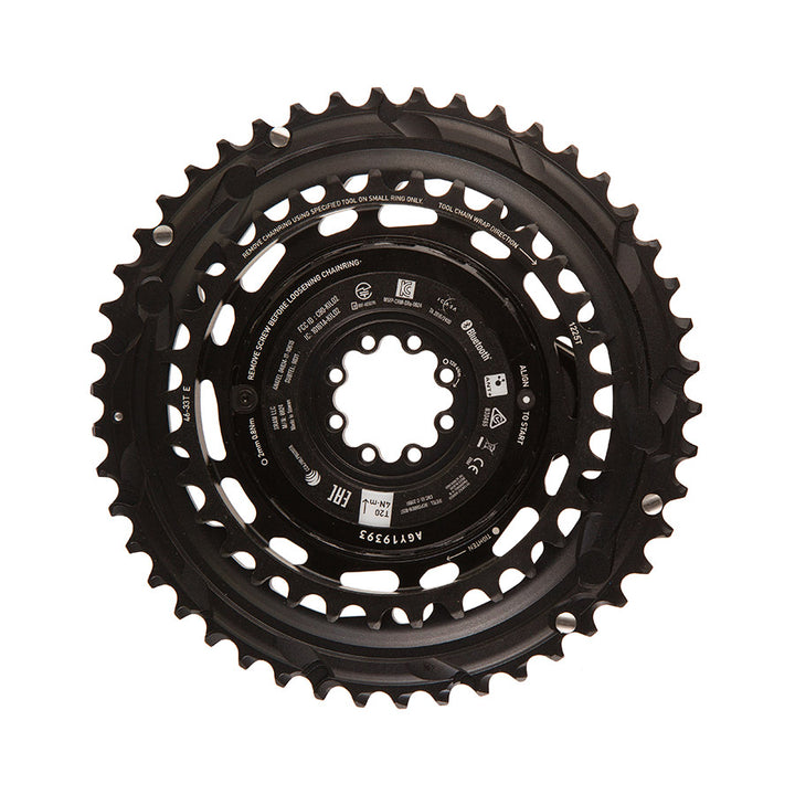 SRAM, Force E1 2x Thread Mount, Chainring, Teeth: 46/33, Speed: 12, BCD: Thread Mount, Black