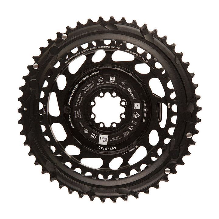 SRAM, Force E1 2x Thread Mount, Chainring, Teeth: 46/33, Speed: 12, BCD: Thread Mount, Black