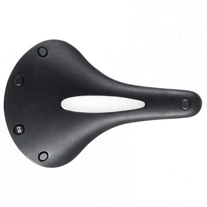 Brooks, C19 Carved All Weather, Saddle, 275 x 184mm, Unisex, Black
