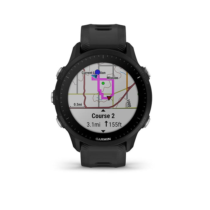 Garmin, Forerunner 955, Watch, Watch Color: Black, Wristband: Black - Silicone