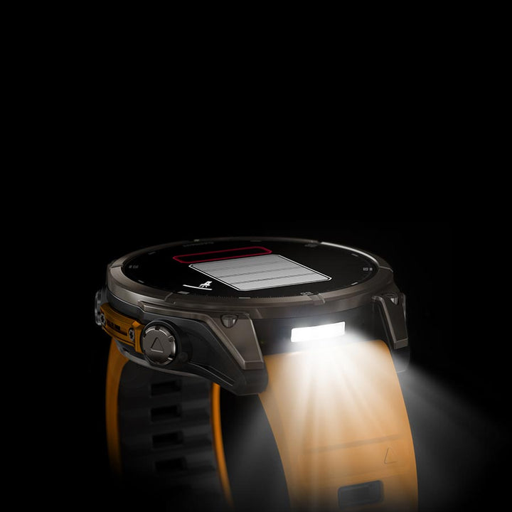 Garmin, fenix 8 AMOLED Sapphire 47mm, Watch, Watch Color: Grey, Wristband: Black/ Pebble Gray - Silicone