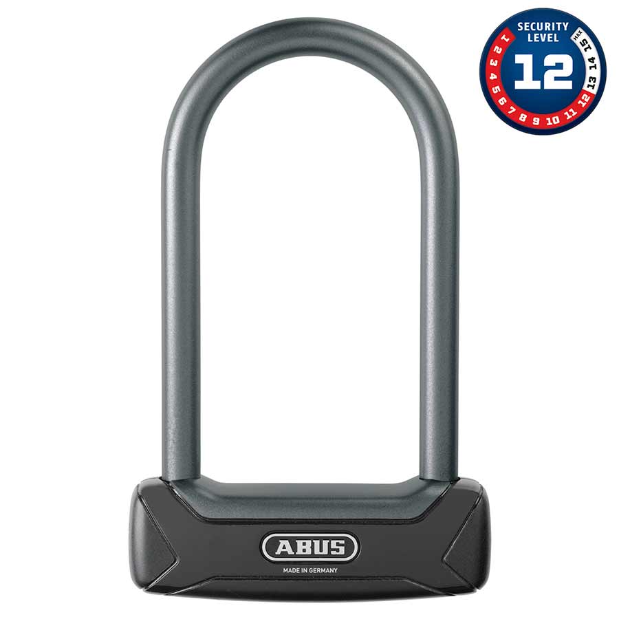 Abus, Granit Plus 640, U-Lock, Key, 12mm, 8.30cm x 15.0 cm, 3.3''x 5.9'', Black