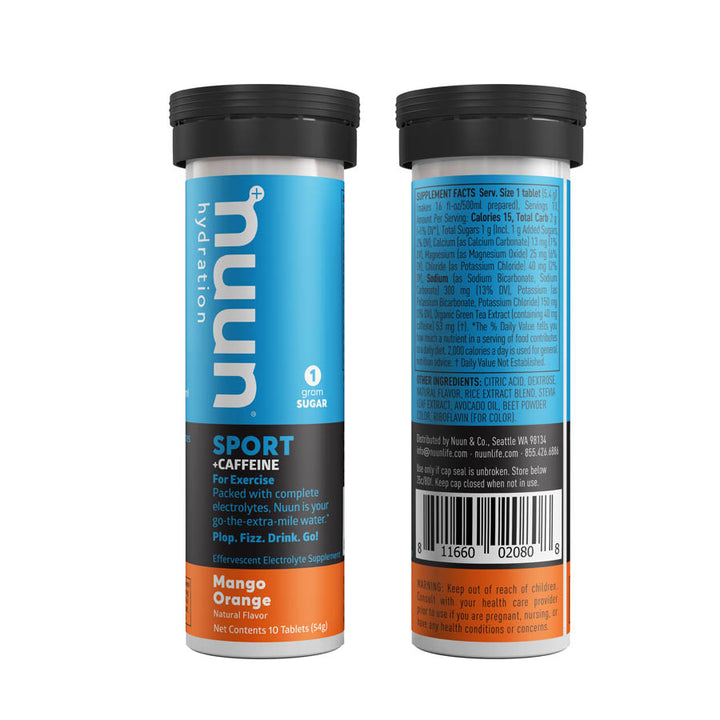Nuun, Sport with Caffeine, Drink Mix, Cherry Limeade, Box of 8, 10 servings