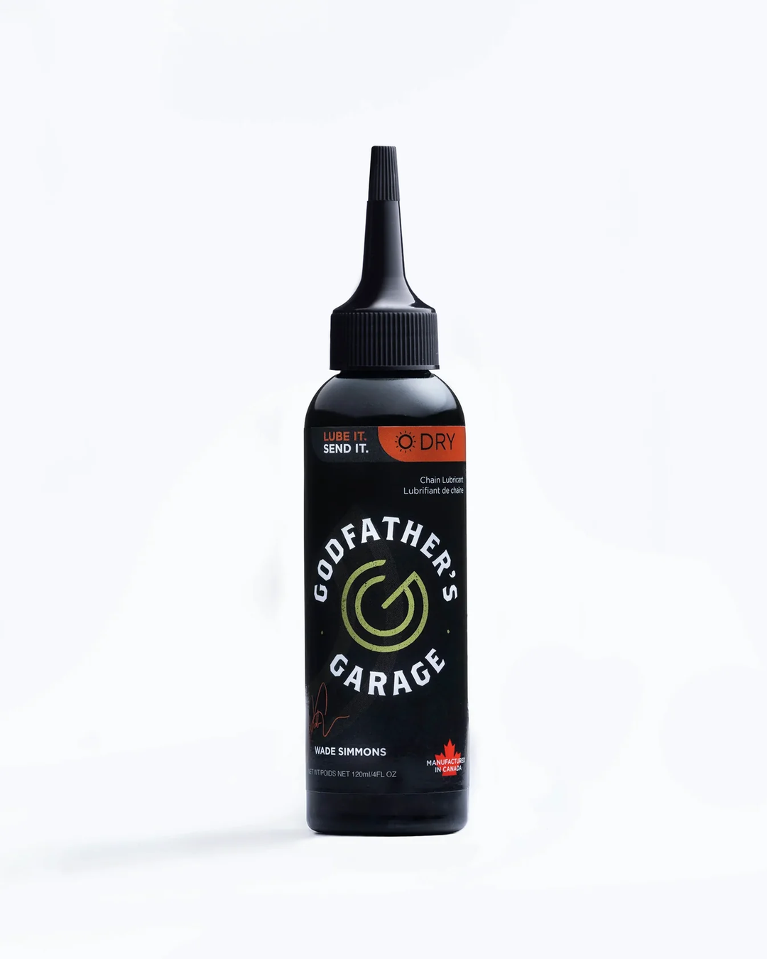 Godfather's Garage Dry Chain Lube, 4oz/120ml Drip
