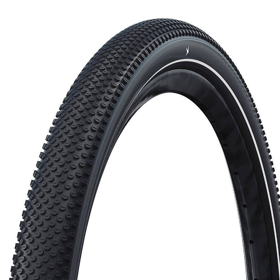 Schwalbe, G-One Allround Perf, Hybrid Tire, 27.5x2.60, Folding, Clincher, Addix Green, RaceGuard, Reflex, 67TPI, Black