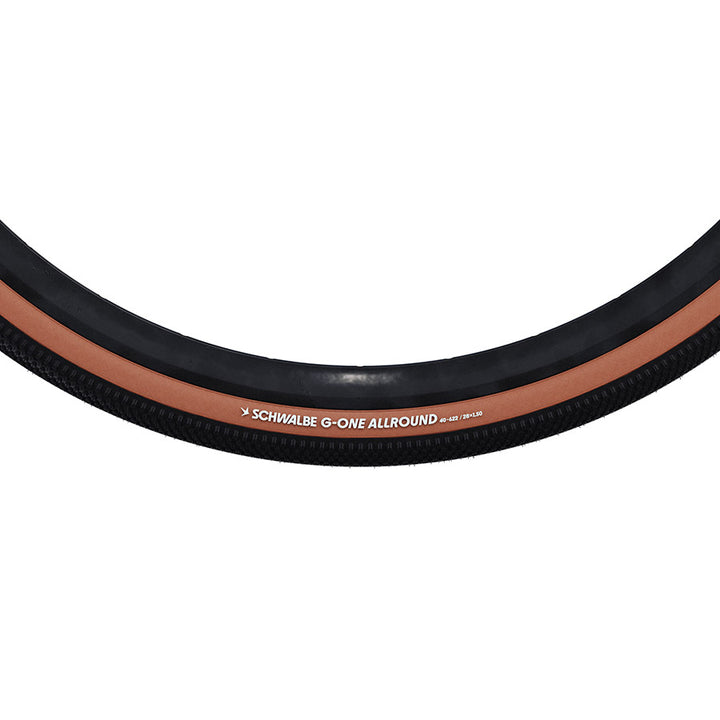 Schwalbe, G-One Allround Perf, Hybrid Tire, 27.5x2.60, Folding, Clincher, Addix Green, RaceGuard, Reflex, 67TPI, Black