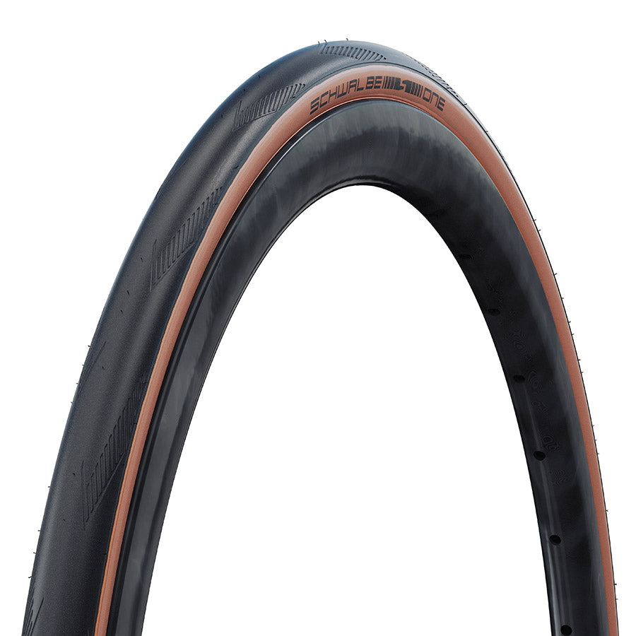 Schwalbe, One, Road Tire, 700x28C, Folding, Tubeless Ready, Addix, RaceGuard, 67TPI, Bronze