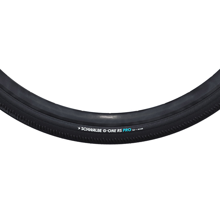 Schwalbe, G-One RS Pro, Gravel Tire, 700x50C, Folding, Clincher, Addix Race, V-Guard, 67TPI, Black