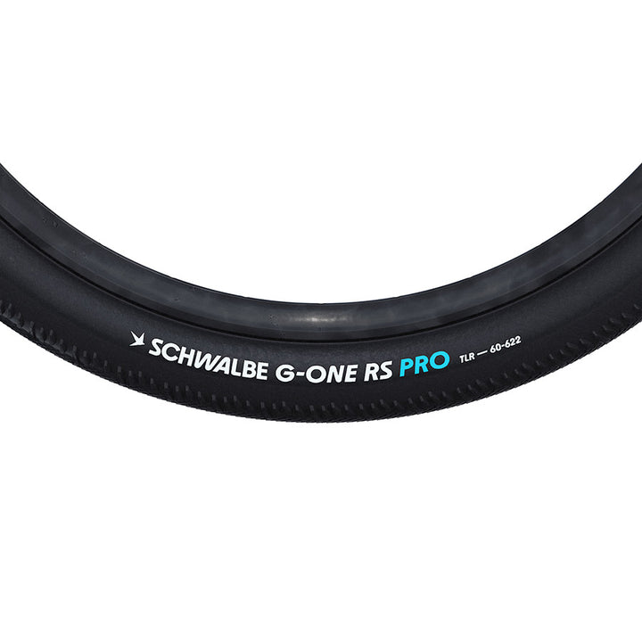 Schwalbe, G-One RS Pro, Gravel Tire, 700x50C, Folding, Clincher, Addix Race, V-Guard, 67TPI, Black
