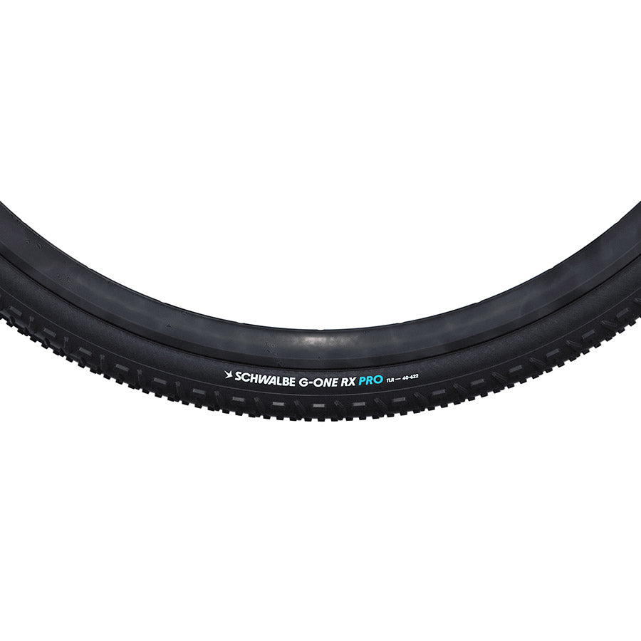 Schwalbe, G-One RX Pro, Gravel Tire, 700x55C, Folding, Clincher, Addix Race, V-Guard, 67TPI, Black