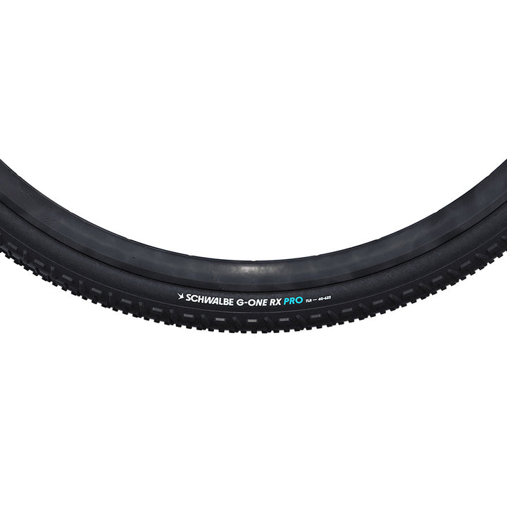 Schwalbe, G-One RX Pro, Gravel Tire, 700x55C, Folding, Clincher, Addix Race, V-Guard, 67TPI, Black