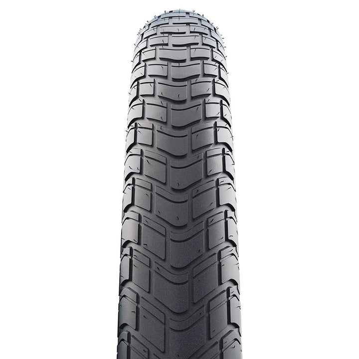 Schwalbe, Motion Big Apple, Hybrid Tire, 14x2.00, Wire, Clincher, Addix Green, RaceGuard, Reflex, 67TPI, Black