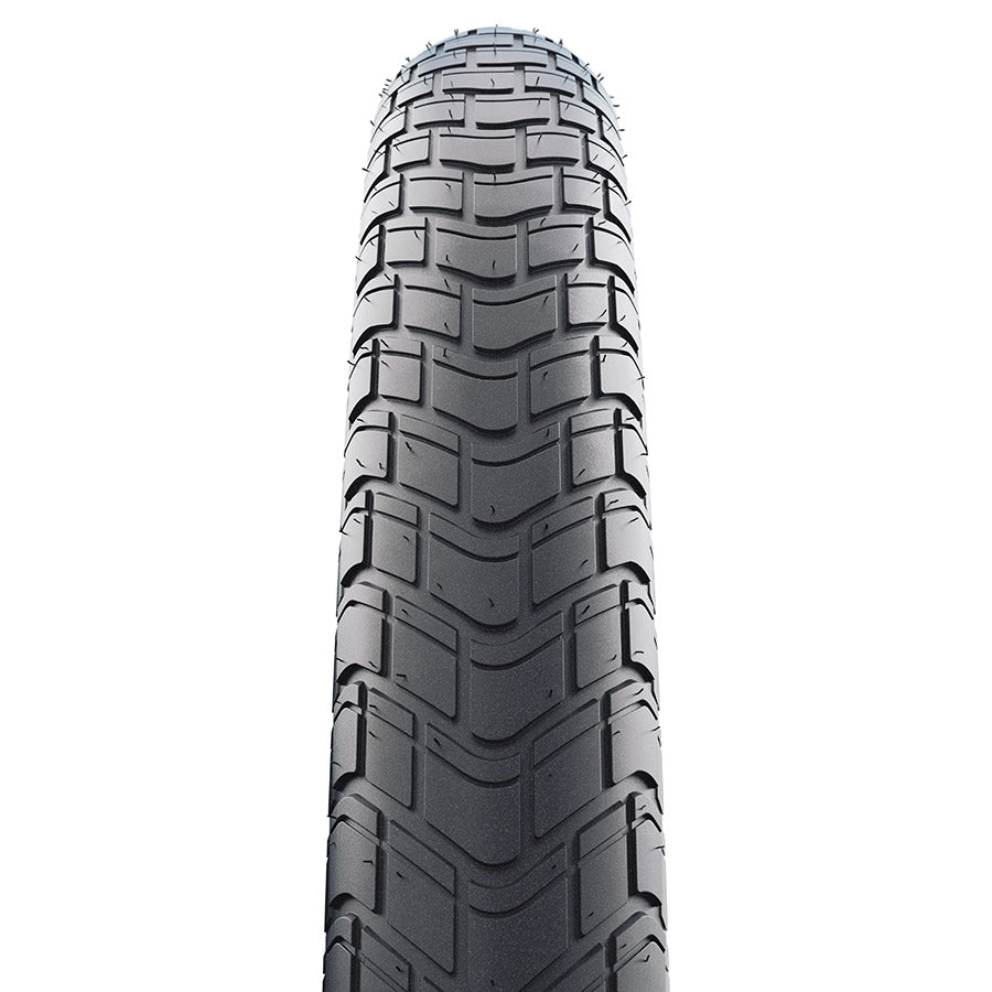 Schwalbe, Motion Big Apple, Hybrid Tire, 14x2.00, Wire, Clincher, Addix Green, RaceGuard, Reflex, 67TPI, Black