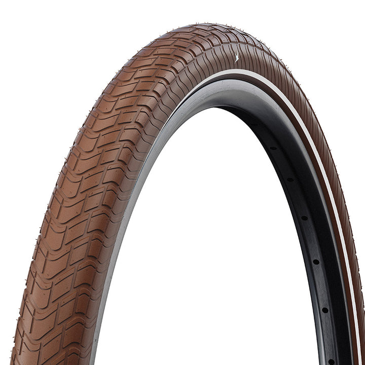 Schwalbe, Motion Big Apple, Hybrid Tire, 14x2.00, Wire, Clincher, Addix Green, RaceGuard, Reflex, 67TPI, Black