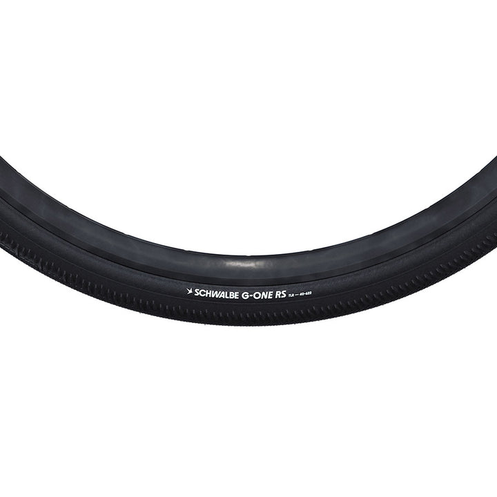Schwalbe, G-One RS Perf, Gravel Tire, 700x35C, Folding, Clincher, Addix Green, RaceGuard, 67TPI, Black