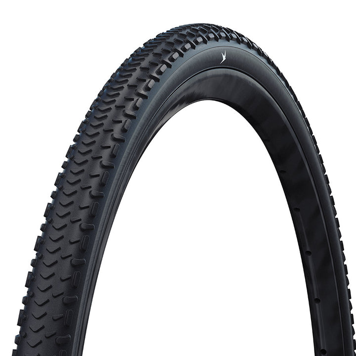 Schwalbe, G-One RX Perf, Gravel Tire, 700x40C, Folding, Clincher, Addix Green, RaceGuard, 67TPI, Black