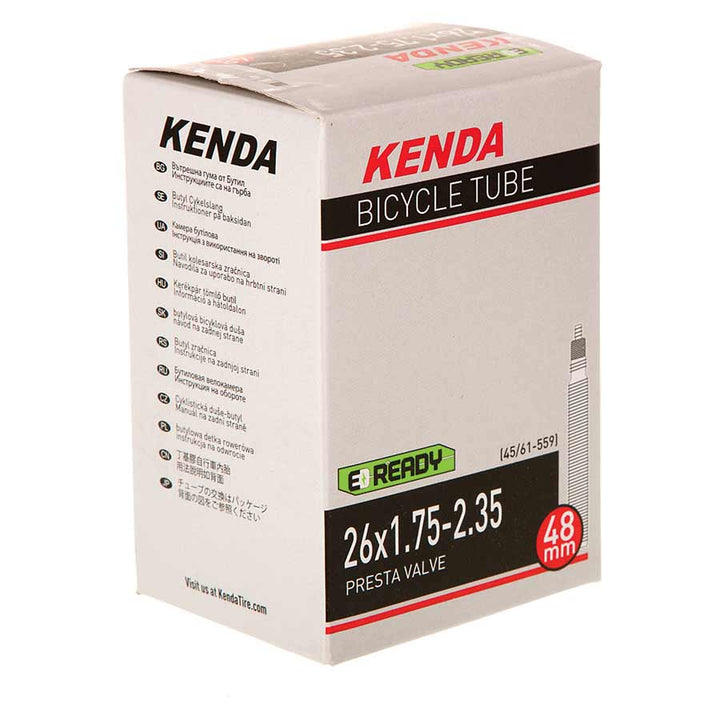 Kenda, Presta-Removable Valve Core, Tube, Presta, Length: 48mm, 26'', 3.50-4.50